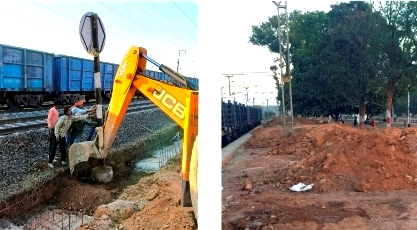 चोरी की मिट्टी से रखी जा रही, रेलवे प्लेटफार्म की बुनियाद, मिट्टी की दलाली का उपाध्यक्ष का पुराना इतिहास